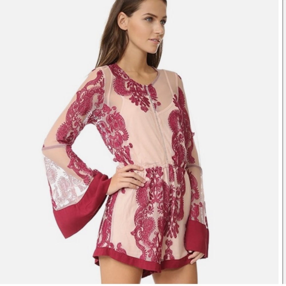 Mink pink romper